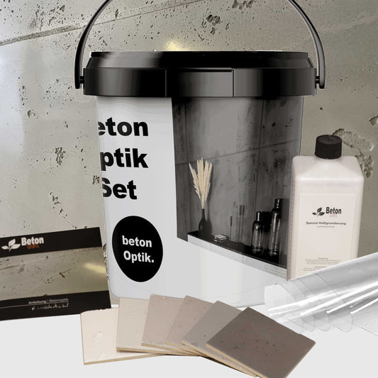 Betonoptik - Set 6-7qm Betonlook für die Wand
