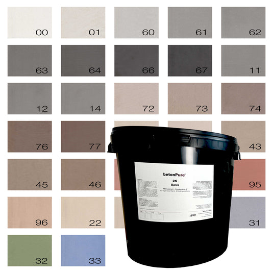 Basiskomponente A (Zement) betonPure 2K Mikrozement