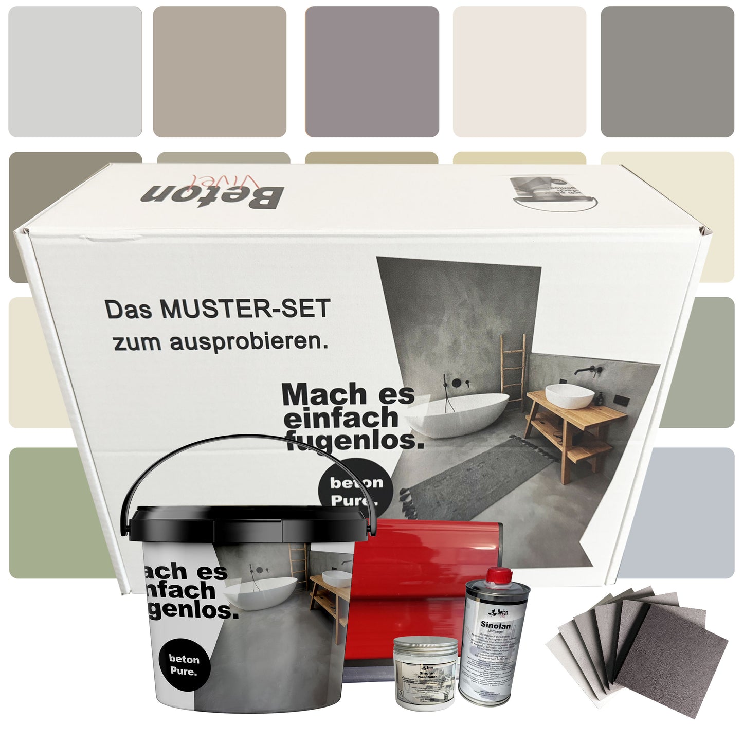 Mikrozement Probierset betonPure 2Kg ca 1QM